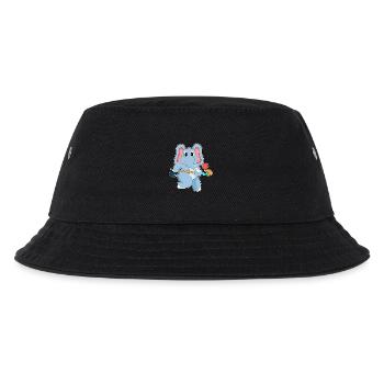 Éléphant de hockey sur gazon avec un bâton de hockey sur gazon - Bob Enfant - noir - Devant