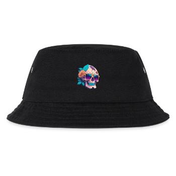 Totenkopf - Kinder Bucket Hat - Schwarz - Vorne