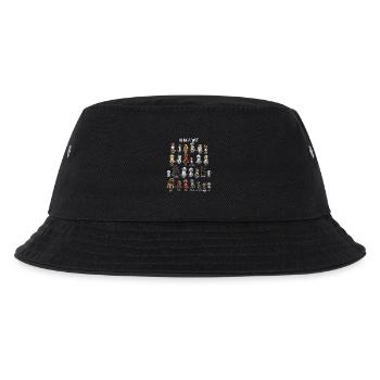 Dog alphabet - Kids’ Bucket Hat - black - Front