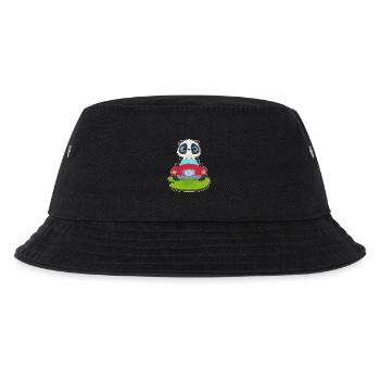 Panda Auto - Kinder Bucket Hat - Schwarz - Vorne