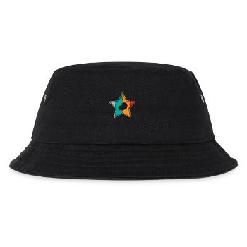 Kartoffel Kartoffelbrei Retro Stern Geschenk - Kinder Bucket Hat - Schwarz - Vorne
