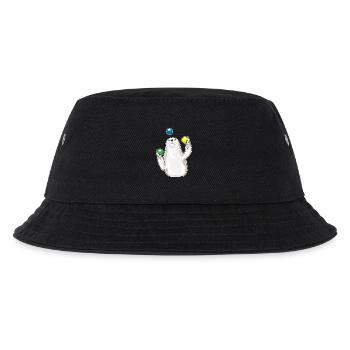 Seal juggler juggling - Kids’ Bucket Hat - black - Front