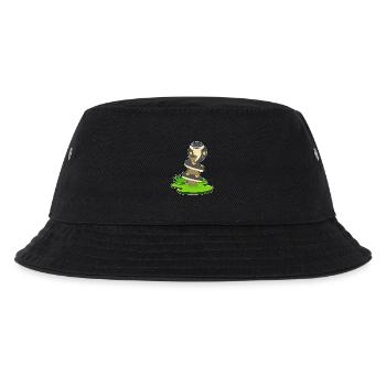 Schlange Vase - Kinder Bucket Hat - Schwarz - Vorne