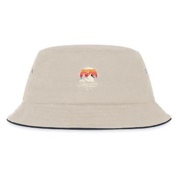 Berg, Wandern, Abenteurer - Kinder Bucket Hat - Natur/Navy - Vorne