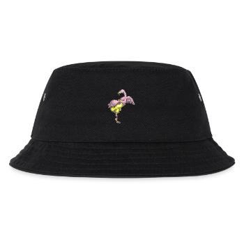 Flamingo Polka Dots Kleid - Kinder Bucket Hat - Schwarz - Vorne