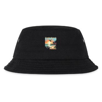 Sommerspaß auf Aruba: Entspannung am Eagle Beach - Kinder Bucket Hat - Schwarz - Vorne