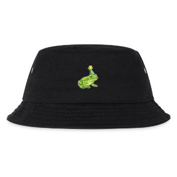 Frosch Geburtstag Partyhut - Kinder Bucket Hat - Schwarz - Vorne