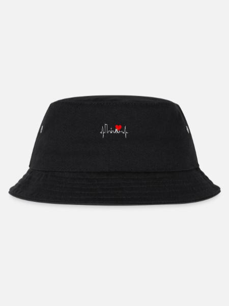Essen Skyline Herzschlag Ruhrpott Fan Herz Essener - Kinder Bucket Hat - Schwarz