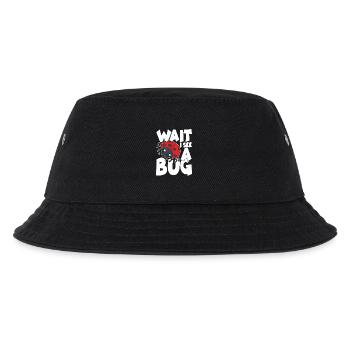 Wait i see a bug - Kinder Bucket Hat - Schwarz - Vorne
