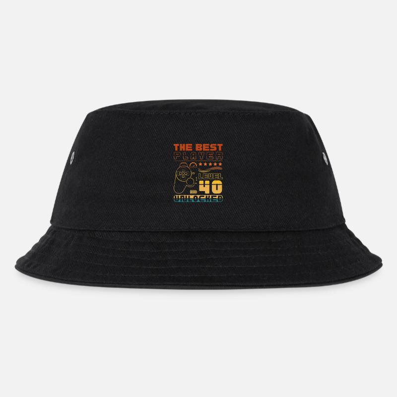 The Best Player - Level 40 unlocked - Kinder Bucket Hat - Schwarz