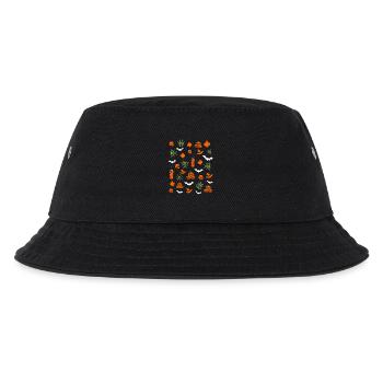 Halloween-Muster - Kinder Bucket Hat - Schwarz - Vorne