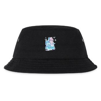 Eiskristall Schneekönigin Anime Eisprinzessin - Kinder Bucket Hat - Schwarz - Vorne