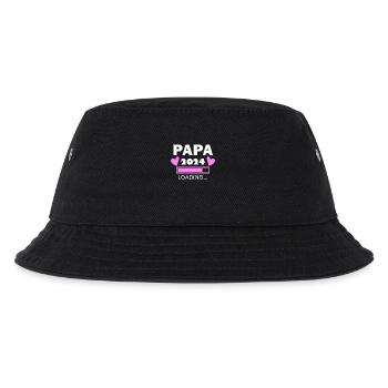 Papa 2024 - Papa werden - Papa loading 2024 - Kinder Bucket Hat - Schwarz - Vorne