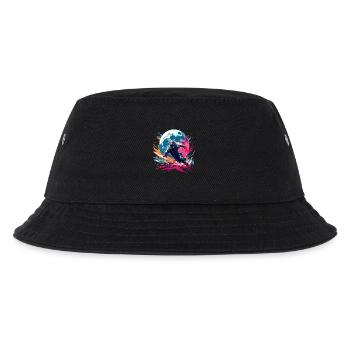 Astronaut Colorful Moon Runner Astro Run - Kids’ Bucket Hat - black - Front
