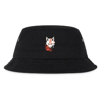 Masque De Renard Kumiho Samouraï Kitsune Japon Anime - Bob Enfant - noir - Devant