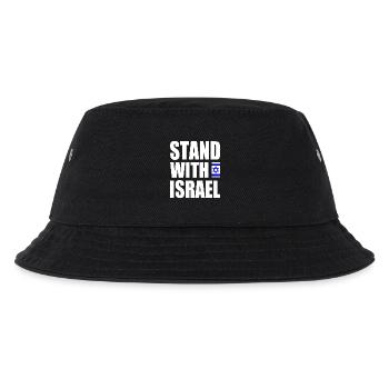 Stand with israel - Kinder Bucket Hat - Schwarz - Vorne
