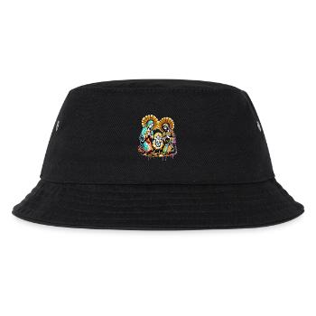 Weihnachtsfamilie | Frohe Weihnachten Jesus Maria - Kinder Bucket Hat - Schwarz - Vorne