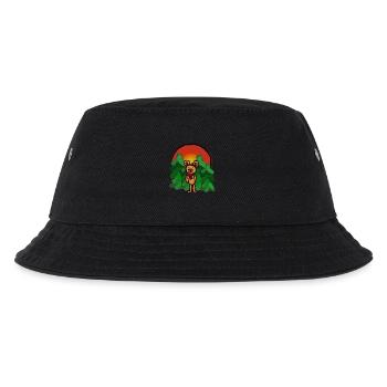 Waldbewohner Märchen Bär alleine Einsamkeit Wald - Kinder Bucket Hat - Schwarz - Vorne