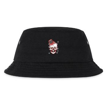 Ghost Top Hat Gentleman Skull Horror Clown - Kids’ Bucket Hat - black - Front