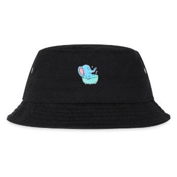 Bathtub Elephant - Kids’ Bucket Hat - black - Front