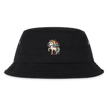 Das tollste Einhorn der Welt | Regenbogen-Einhorn - Kinder Bucket Hat - Schwarz - Vorne