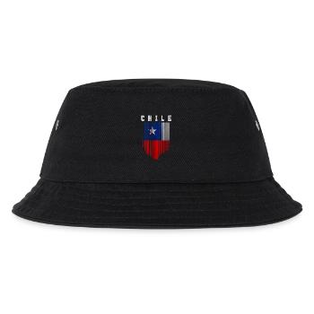 Flagge von Chile - Kinder Bucket Hat - Schwarz - Vorne