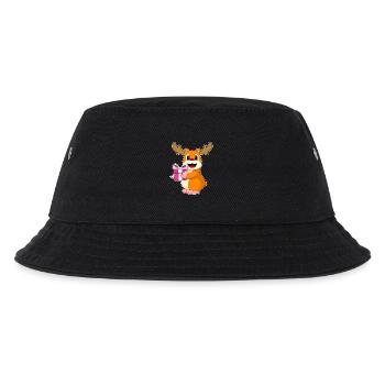 Hamster Weihnachten Paket - Kinder Bucket Hat - Schwarz - Vorne