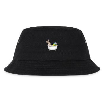 Bunny Easter Bathtub - Kids’ Bucket Hat - black - Front