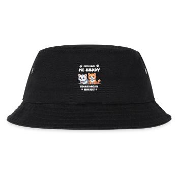Cats make me happy... - Kids’ Bucket Hat - black - Front