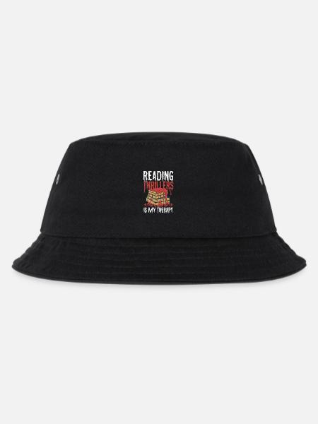 Reading Thrillers Is My Therapy - Kinder Bucket Hat - Schwarz