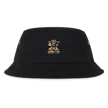 Lustig Grill 47 Geburtstag Griller Grillen Spruch - Kinder Bucket Hat - Schwarz - Vorne