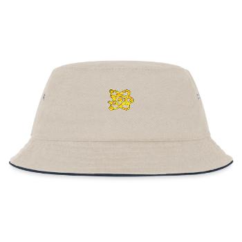 Science Symbol Scientific Cheese - Kids’ Bucket Hat - ecru/navy - Front
