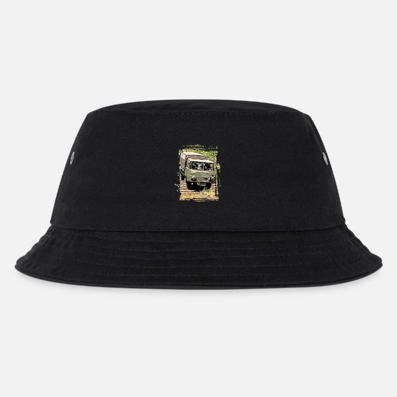 Robur LO 2002 - Kinder Bucket Hat - Schwarz