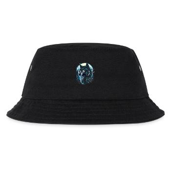 Mystischer Wolf - Vollmondnacht - Kinder Bucket Hat - Schwarz - Vorne
