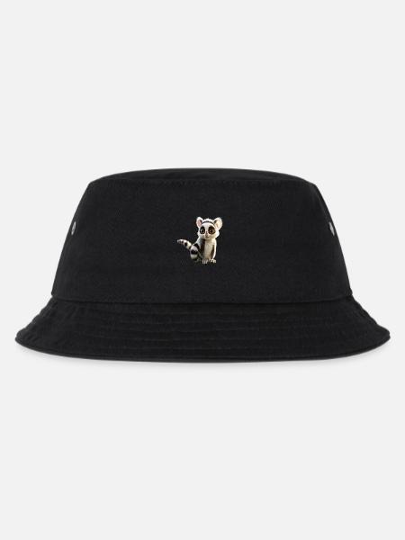 Ring-tailed lemurs lover Lemur ring-tailed lemurs Maki ring-tailed lemur - Kids’ Bucket Hat - black