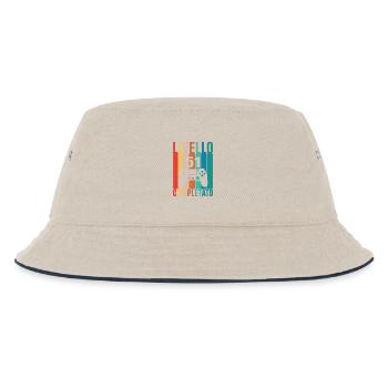 Level 51 - Kids’ Bucket Hat - ecru/navy - Front