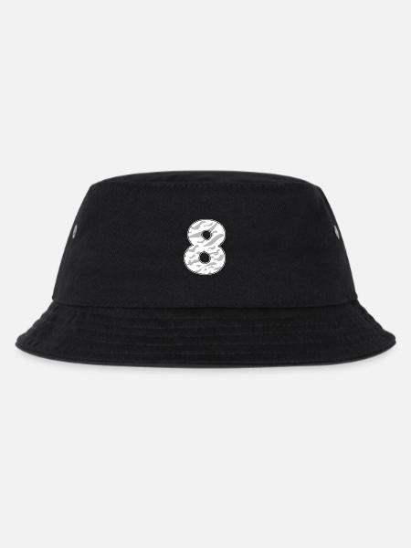 8 - Kinder Bucket Hat - Schwarz