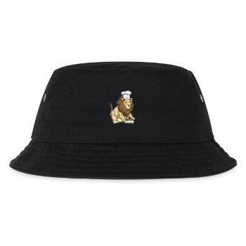 Löwe Bäcker Nudelholz Backen - Kinder Bucket Hat - Schwarz - Vorne