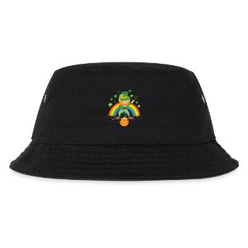 Dabbing Leprechaun Pot of Gold Shamrock ST. Patrick's Day - Kids’ Bucket Hat - black - Front