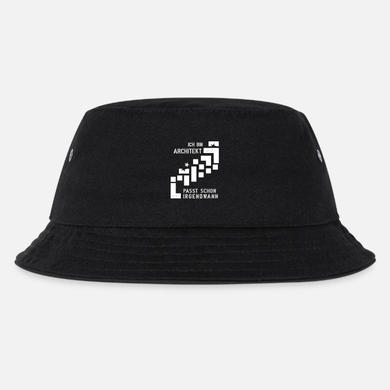 Architekt - Kinder Bucket Hat - Schwarz