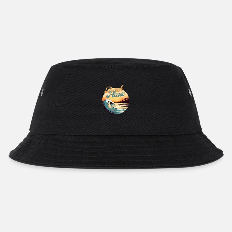 BeachPlease Vague Retro du Coucher de Soleil - Bob Enfant - noir