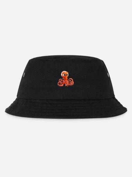 Poulpe Petite Pieuvre Seiche Mignon Poulpe - Bob Enfant - noir