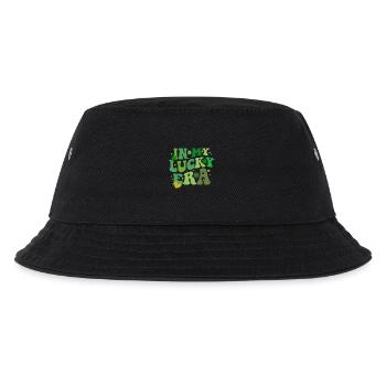 In My Lucky Era, St Patricks Day Shamrock - Kids’ Bucket Hat - black - Front