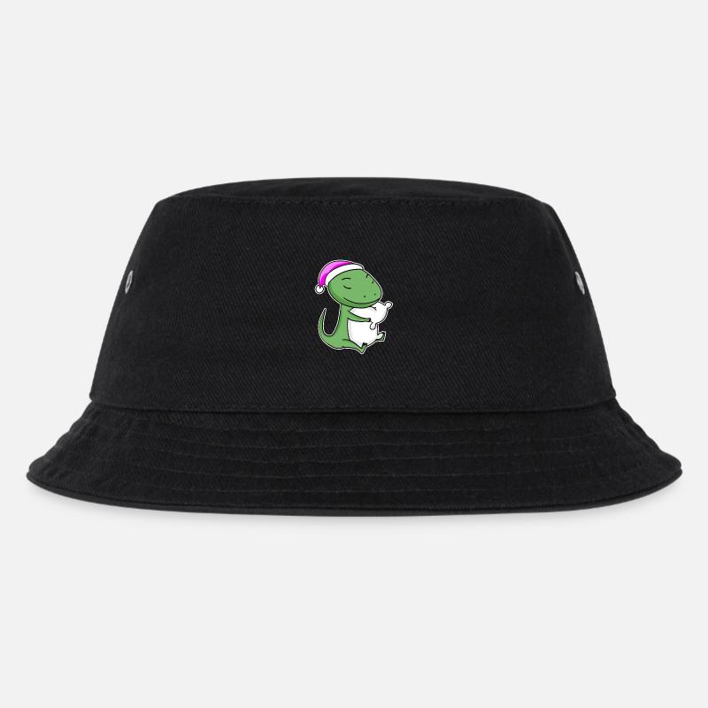 Eidechse Müde Ausschlafen Schlafen Mädchen - Kinder Bucket Hat - Schwarz