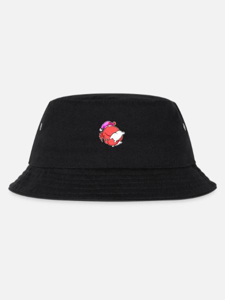 Krabbe Müde Ausschlafen Schlafen Mädchen - Kinder Bucket Hat - Schwarz