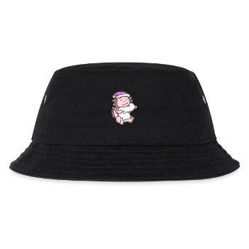 Axolotl Müde Ausschlafen Schlafen Mädchen - Kinder Bucket Hat - Schwarz - Vorne