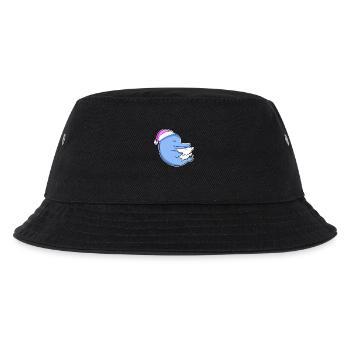 Delfin Müde Ausschlafen Schlafen Mädchen - Kinder Bucket Hat - Schwarz - Vorne