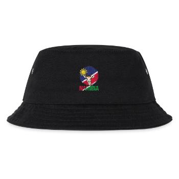 Namibia Afrika Souvenir - Kinder Bucket Hat - Schwarz - Vorne