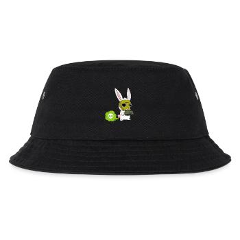 Furzendes Kaninchen - Kinder Bucket Hat - Schwarz - Vorne