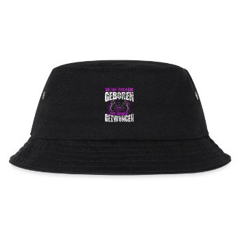 Zum Zocken geboren zur Schule gezwungen Gaming - Kinder Bucket Hat - Schwarz - Vorne